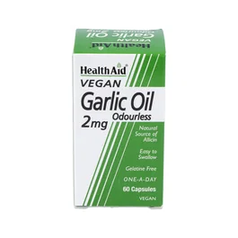 HEALTH AID Aceite de Ajo 2 mg, 60 capsules