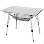 Color Baby Mesa de camping pliable compacte en aluminium 90 x 51 x 45/70 cm