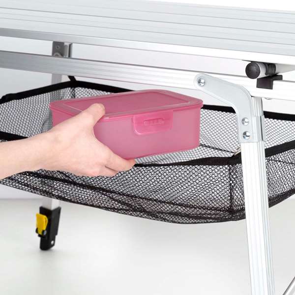 Color Baby Mesa de camping pliable compacte en aluminium 90 x 51 x 45/70 cm Color Baby Mesa de camping pliable compacte en aluminium 90 x 51 x 45/70 cm
