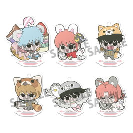 Megahouse Gintama Assortiment de 6 Figurines Acrylique Prince Hata & Animal Paradise 6 cm