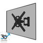 Neomounts WL40S-850BL14 Support Mural TV Pivotant avec Inclinaison pour Ecrans 32-65 Pouces VESA 100x100-400x400, Charge Max 40 kg, Système Easy-Release, Gestion Câbles, Noir