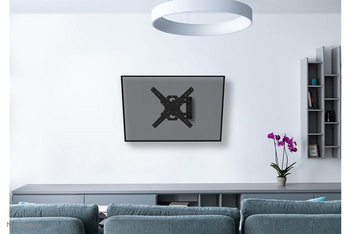 Neomounts WL40S-850BL14 Support Mural TV Pivotant avec Inclinaison pour Ecrans 32-65 Pouces VESA 100x100-400x400, Charge Max 40 kg, Système Easy-Release, Gestion Câbles, Noir