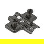 HERRAJES ALK Calzo Avion Puma Clip H0 - H4, Cales de Réglage pour Portes, Finition Graphite, Fixation par Vis Euro, Hauteurs H0 et H4