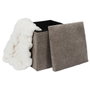 Home Deco Factory Pouf Pliable Scott Taupé