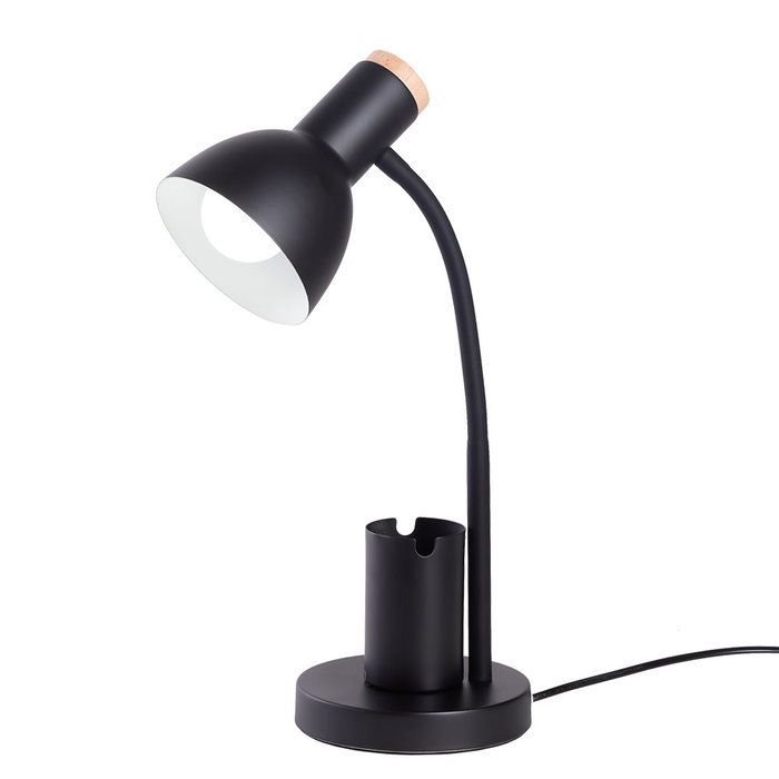 SKD-T003-B Lampe de Table Alison Acier Noir 1 x E27 Sans Ampoule SKD-T003-B Lampe de Table Alison Acier Noir 1 x E27 Sans Ampoule