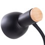 SKD-T003-B Lampe de Table Alison Acier Noir 1 x E27 Sans Ampoule