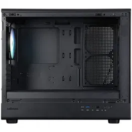 Zalman Boîtier PC M5 ARGB Mini Tour Noir - Format M-ATX et Mini-ITX, 4 Ventilateurs ARGB 120mm, Façade Mesh, Panneau Verre Trempé, Ports USB 3.0 et Type-C