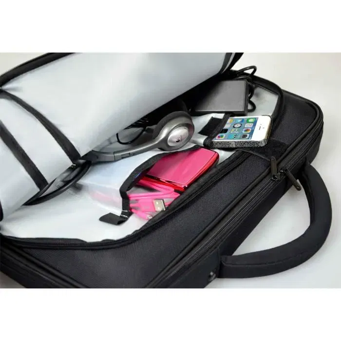 PORT DESIGNS Sacoche Port Sacoche Clamshell Courchevel pour Ordinateur Portable 17,3 Pouces - Nylon Balistique, Poignée Ergonomique, Sangle pour Trolley