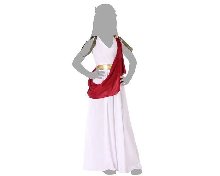 Atosa Déguisement Romaine Enfant - 5-6 Ans - Blanc