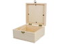 Innspiro Boîte carrée en pin massif avec métacrylate 16x16x8,5 cm