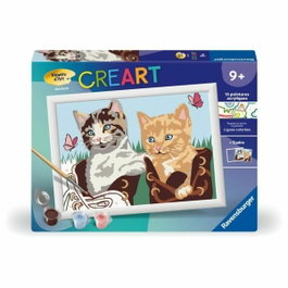 Ravensburger CreArt Kids Kit de peinture par numéros Chatons et Chaussures 18x24cm