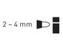 Kreul Rotulador pour textile translucide bleu pâle pointe balle 2-4mm