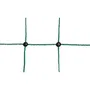 Kerbl Filet électrifiable RabbitNet 50 m x 65 cm pour lapin et petit animal - Double pointe, vert, mailles serrées