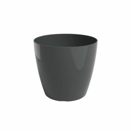 Artevasi Pot de fleur SAN REMO Anthracite brillant Rond 36 cm