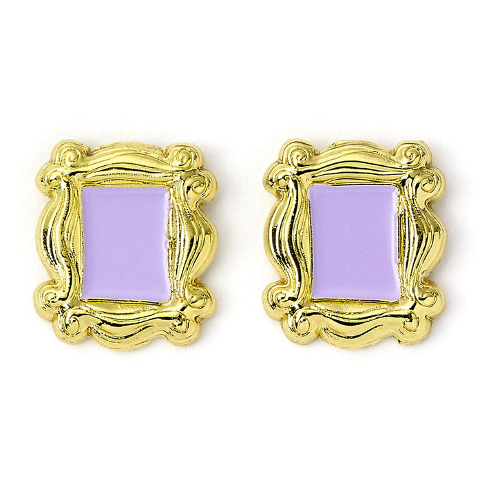 The Carat Shop - Set de 3 paires de boucles d'oreilles Friends avec motifs, en alliage de zinc argenté sans nickel ni plomb