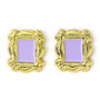 The Carat Shop - Set de 3 paires de boucles d'oreilles Friends avec motifs, en alliage de zinc argenté sans nickel ni plomb