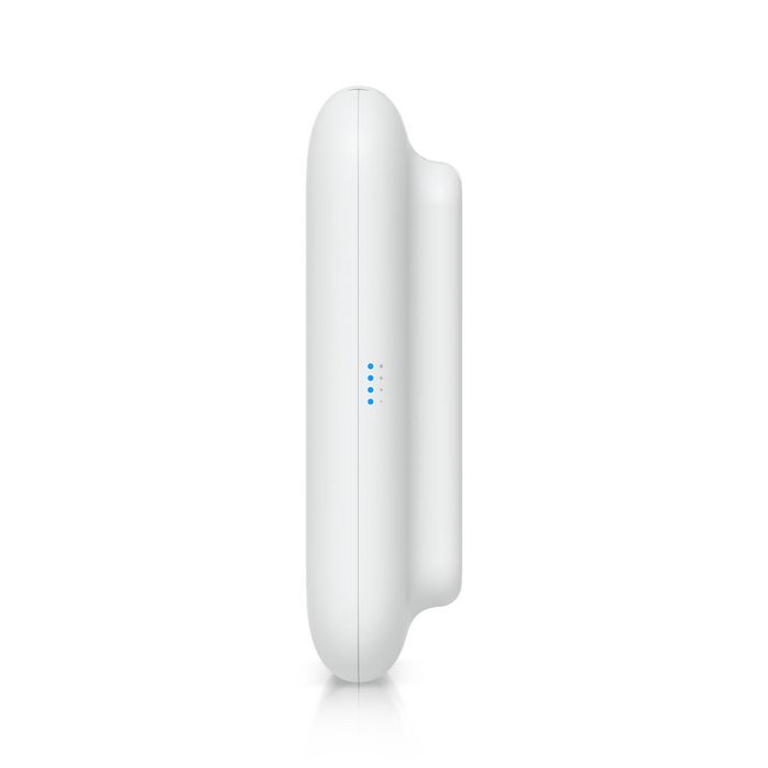 Ubiquiti Point d'Accès WiFi 7 Extérieur - 4 Flux Spatiaux, Port 2.5 GbE RJ45, Alimentation PoE+ 19W, Résistant IPX6, Boîtier Polycarbonate et Alliage d'Aluminium Blanc