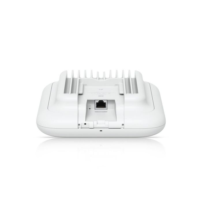 Ubiquiti Point d'Accès WiFi 7 Extérieur - 4 Flux Spatiaux, Port 2.5 GbE RJ45, Alimentation PoE+ 19W, Résistant IPX6, Boîtier Polycarbonate et Alliage d'Aluminium Blanc