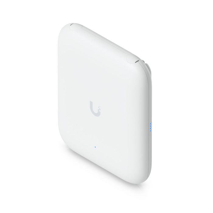 Ubiquiti Point d'Accès WiFi 7 Extérieur - 4 Flux Spatiaux, Port 2.5 GbE RJ45, Alimentation PoE+ 19W, Résistant IPX6, Boîtier Polycarbonate et Alliage d'Aluminium Blanc