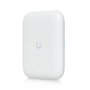 Ubiquiti Point d'Accès WiFi 7 Extérieur - 4 Flux Spatiaux, Port 2.5 GbE RJ45, Alimentation PoE+ 19W, Résistant IPX6, Boîtier Polycarbonate et Alliage d'Aluminium Blanc
