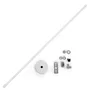 Barre de suspension extensible pour rail de spots LED, 75-150 cm, Blanc