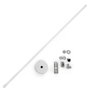 Poteau Extensible Suspension Rail Spots LED 75-150 cm - Blanc
