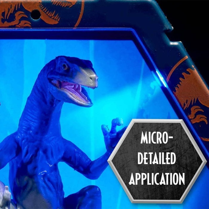 Wow stuff Figura Wow! Pod Jurassic World Dominion - Personnage lumineux avec capteur de mouvement, fonctionne avec 3 piles AAA