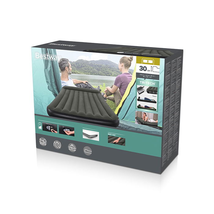 Bestway Matelas Double avec Gonfleur Intégré à Piles 203x152x30 cm Gonflable et Camping 67930 Bestway Matelas Double avec Gonfleur Intégré à Piles 203x152x30 cm Gonflable et Camping 67930