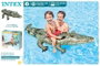 Intex Bouée gonflable Alligator à chevaucher Vert 170 x 86 cm