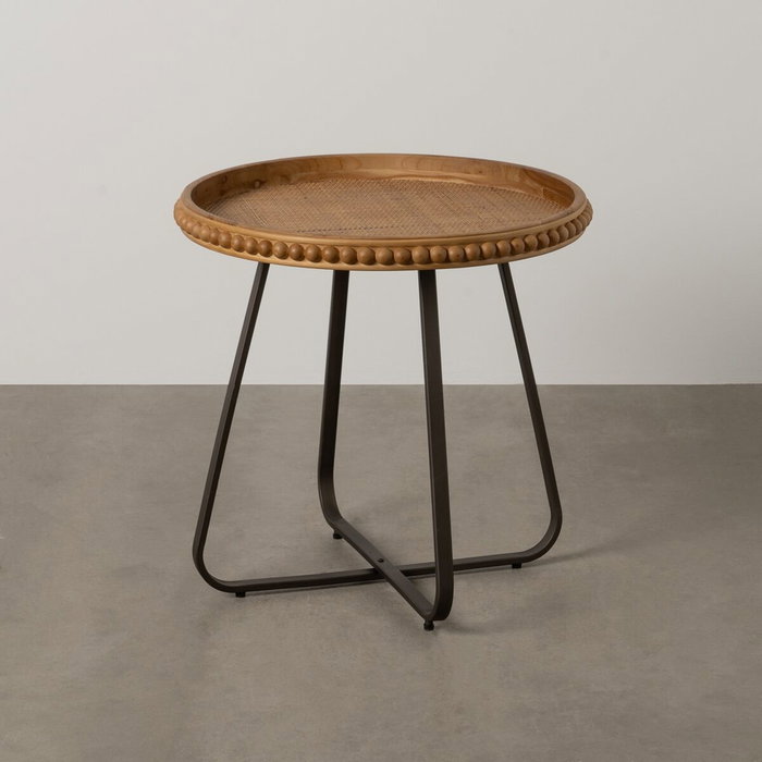 Table d'appoint Noir Naturel 62 x 62 x 61,5 cm