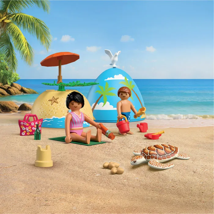 Playmobil 72101 Oeuf 2en1 Vacances à la Plage - Univers Estival pour Scènes de Baignade et Jeux de Sable Playmobil 72101 Oeuf 2en1 Vacances à la Plage - Univers Estival pour Scènes de Baignade et Jeux de Sable