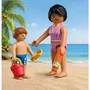 Playmobil 72101 Oeuf 2en1 Vacances à la Plage - Univers Estival pour Scènes de Baignade et Jeux de Sable