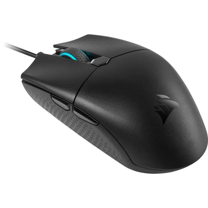 Corsair CH-930C011-EU Souris Gamer Katar Pro, LED RGB, 12400 DPI, Capteur Optique Pixart PAW 3327, Ultralégère 69g, Noire