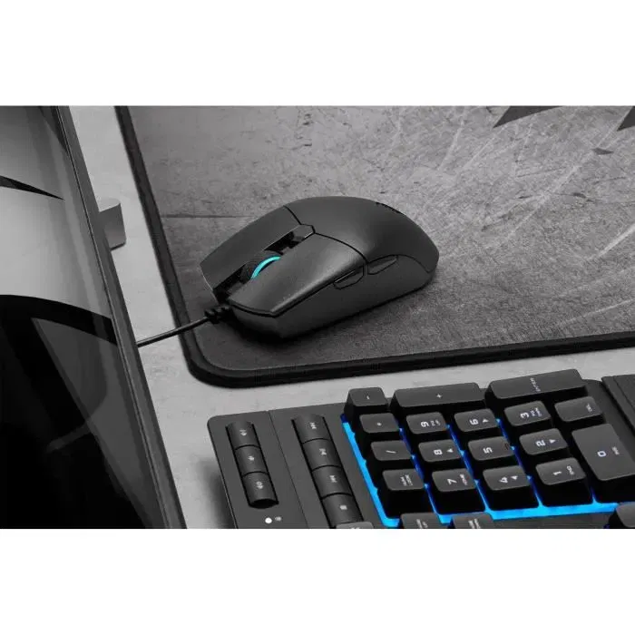 Corsair CH-930C011-EU Souris Gamer Katar Pro, LED RGB, 12400 DPI, Capteur Optique Pixart PAW 3327, Ultralégère 69g, Noire Corsair CH-930C011-EU Souris Gamer Katar Pro, LED RGB, 12400 DPI, Capteur Optique Pixart PAW 3327, Ultralégère 69g, Noire