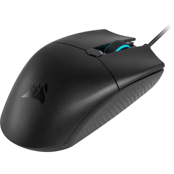 Corsair CH-930C011-EU Souris Gamer Katar Pro, LED RGB, 12400 DPI, Capteur Optique Pixart PAW 3327, Ultralégère 69g, Noire