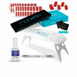 Set de Manucure Nooves Premium Feuilles de gel pour ongles Rouge 8 Pièces