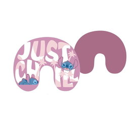 DISNEY Coussin de voyage Stitch (Lilo et Stitch) - Polyester et élasthanne