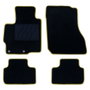 OCC Design Tapis sur mesure Mitsubishi ASX (2010-2016) 5PZ avec rivetement jaune