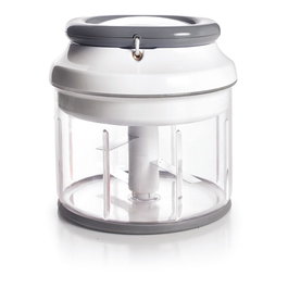 Ibili Picador rapide rotatory – Plastique et acier inoxydable – 3 lames – Ø12,5 x 13 cm