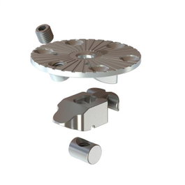 SISO Connecteur de fixation invisible Ø60 pour pieds de table, M8, Chrome