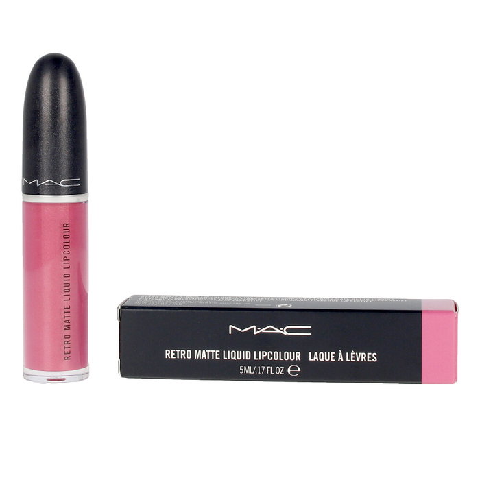 MAC Cosmetics Retro Matte liquid lip colour metallic rose5