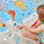 Orchard - Puzzle Carte du Monde Éducatif avec Poster Géant - Découvrez les Monuments, les Animaux et les Continents