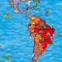 Orchard - Puzzle Carte du Monde Éducatif avec Poster Géant - Découvrez les Monuments, les Animaux et les Continents