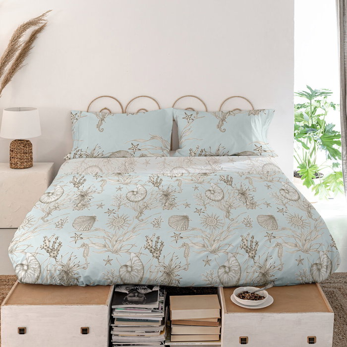Drap HappyFriday Coral reef Multicouleur 240 x 270 cm