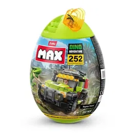 ZURU Set de Construction Dino Adventure Raptor Force - 252 Pièces avec Camion et Dinosaure - Instructions Faciles