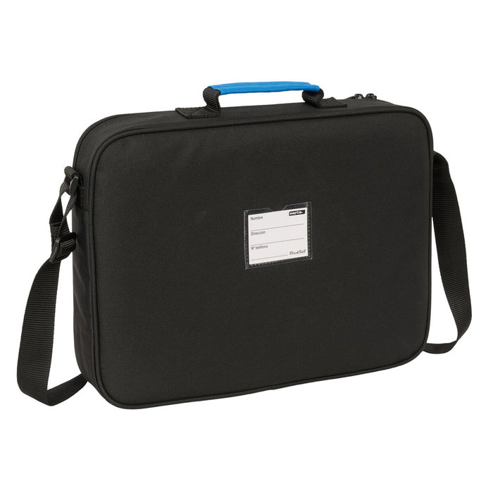 Cartable BlackFit8 Underground Bleu Noir 38 x 28 x 6 cm