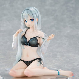 Union Creative Statuette Silver-Haired Girl Sky Blue Morning Special Outfit Ver. par Fuumi Illustration