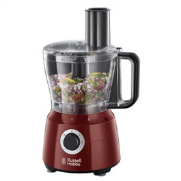 Russell Hobbs 24730-56 Robot Culinaire Multifonction Desire - Batteur, Hachoir, Trancheur (Rouge et Noir)