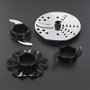 Russell Hobbs 24730-56 Robot Culinaire Multifonction Desire - Batteur, Hachoir, Trancheur (Rouge et Noir)
