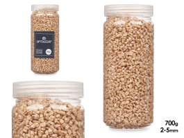 GIFTDECOR Bote Piedra 2-5 mm Métallisée Beige 700g